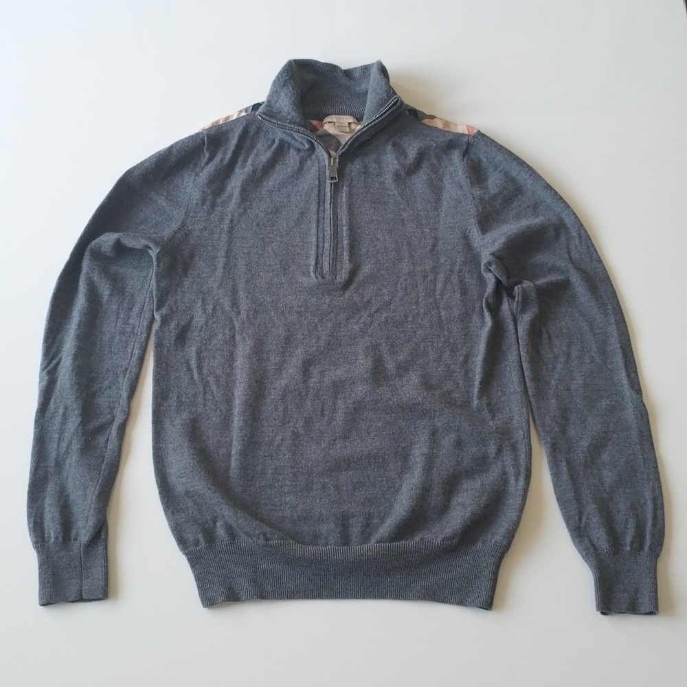 BURBERRY Sweater - Merino Wool Shoulder Check